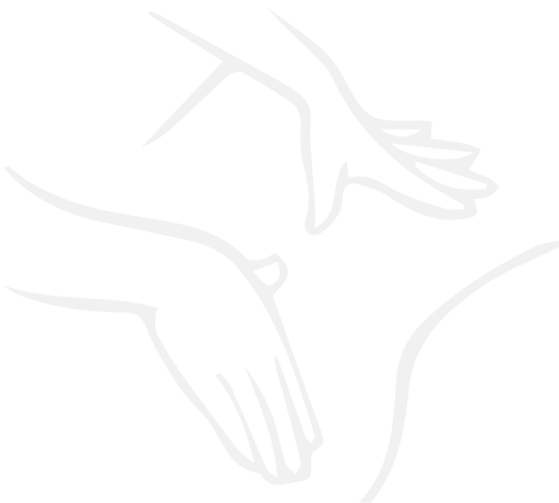 Icône blanche mains massant le dos massage californien