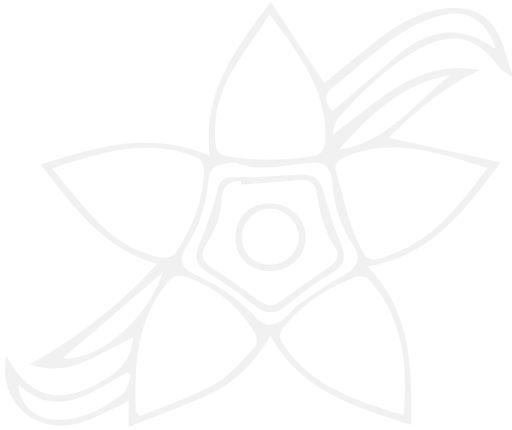 Icône blanche fleur rituel des îles