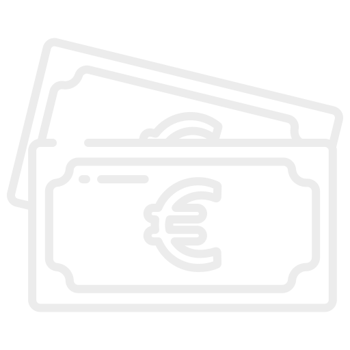 Icône blanche billets